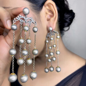 Bubble layer earrings